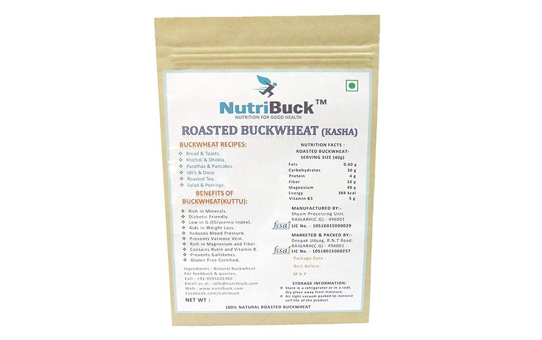 NutriBuck Roasted Buckwheat (Kasha)    Pack  200 grams
